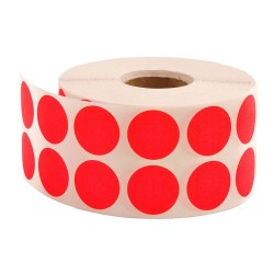 TANEX ETİKET NOKTA 20MM 2500AD KIRMIZI