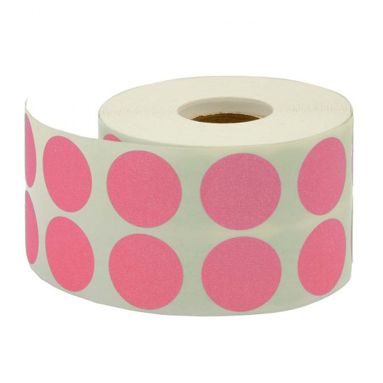 TANEX ETİKET NOKTA 20MM 2500AD PEMBE