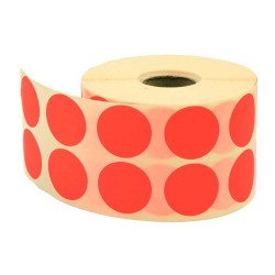 TANEX ETİKET NOKTA 25MM 2500AD TURUNCU