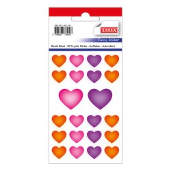 TANEX TDE-149 KALP MIX ORT.BÜYÜK 15-25MM DAMLA ETİKET