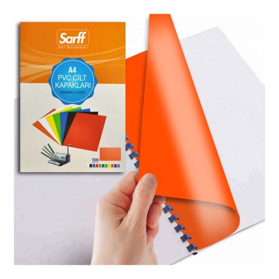 SARFF 15201019 A4 CİLT KAPAĞI TURUNCU