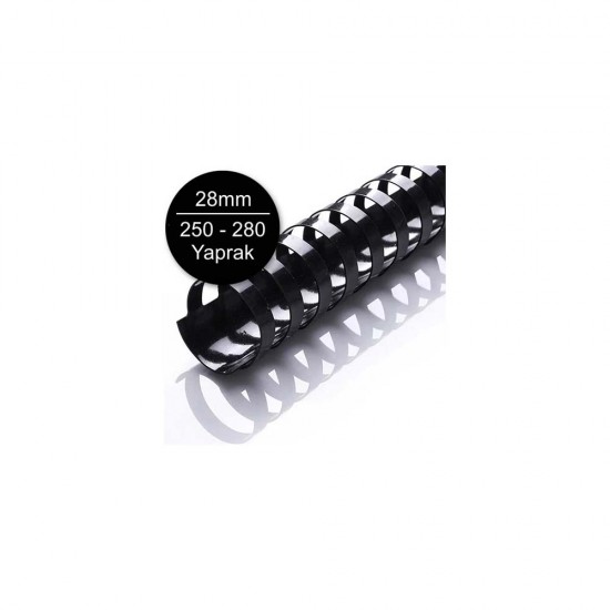 SARFF 15312067 SPİRAL 28MM SİYAH 50Lİ