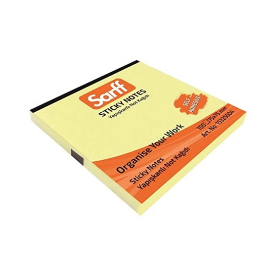 SARFF 15325003 50X75MM NOT KAĞIDI SARI 100YP