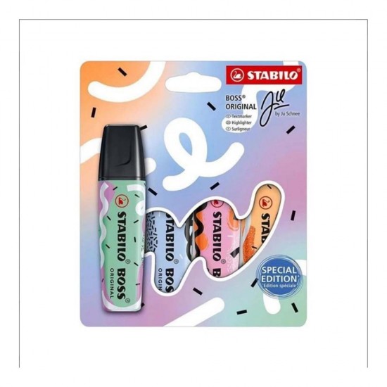 STABİLO BOSS FOSFORLU KALEM BY JU SCHNEE 4LÜ 51013410