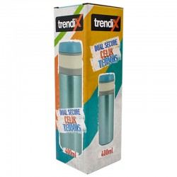 TRENDİX U400-MA DUAL SECURE TERMOS MAVİ