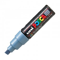 UNİ PC-8K POSCA SU BAZLI POSTER MARKÖRÜ SLATE GRİ