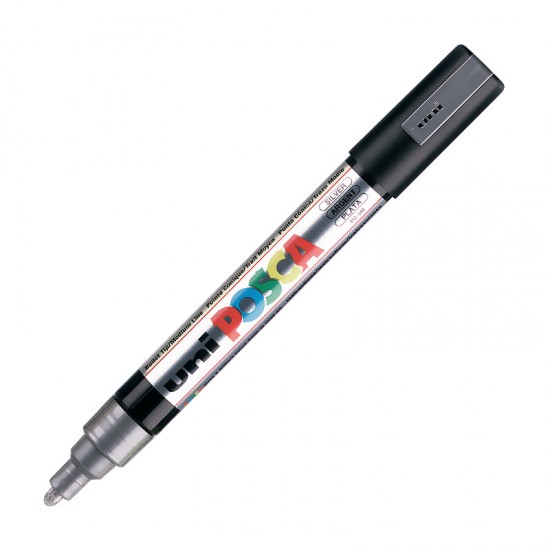 UNİ PC-5M POSCA POSTER MARKÖRÜ GÜMÜŞ