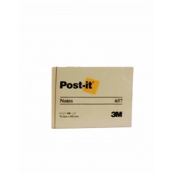 POST-İT 657 NOT KAĞIDI 76X102 100YP SARI
