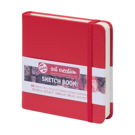 TALENS RT9314204M ART CREATION SKETCHBOOK 140GR 12X12 KIRMIZI