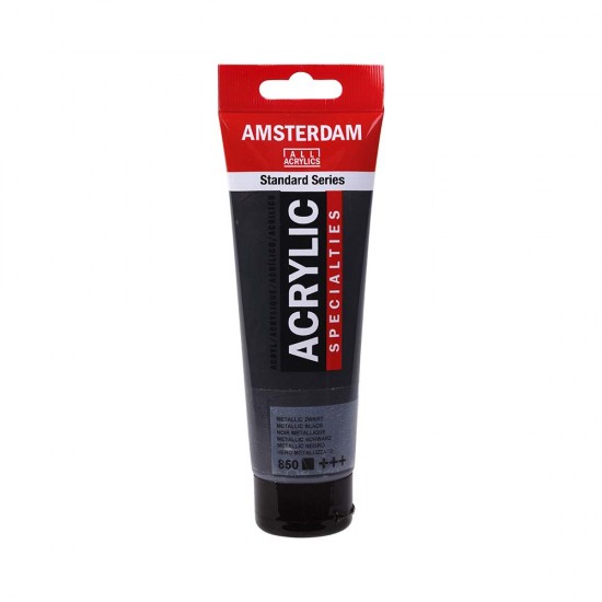 AMSTERDAM 98502 AKRİLİK BOYA 120 ML METALLİC BLACK