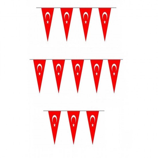 VATAN VT178 ÜÇGEN TÜRK BAYRAĞI 10LU