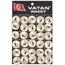 VATAN VT609 ATAM İZİNDEYİZ YUVARLAK ROZET 30LU