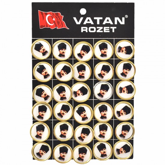VATAN VT612 ATALI KALPAKLI ROZET 30LU