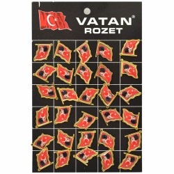 VATAN VT614 ATALI BAYRAK DALGALI ROZET 30LU