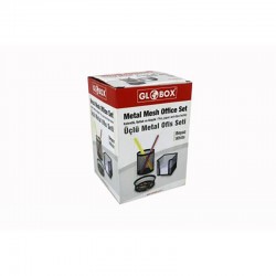 İNOX 0690 FILE 3LÜ OFIS SET GÜMÜŞ