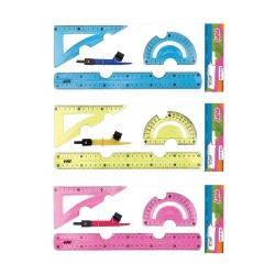 PUTİ 0874 FLEXİ KIRILMAZ ÇİZİM SETİ PERGELLİ