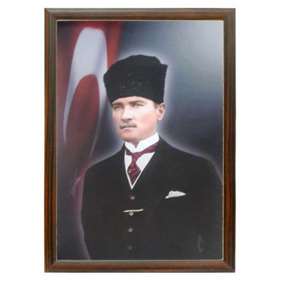 AKYAZI 0949 50X70 ATATÜRK POTRESİ MDF ÇERÇEVE