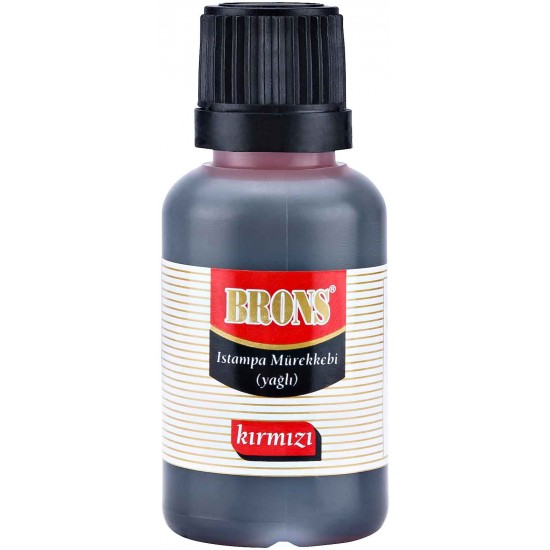 BRONS BR-316 ISTAMPA MÜREKKEBİ KIRMIZI