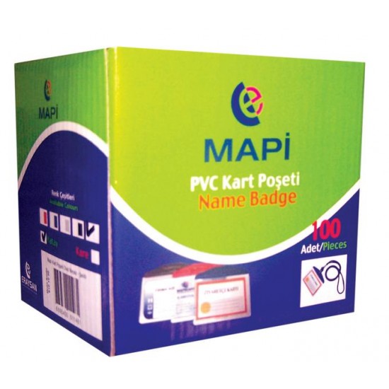 MAPİ 910 10 04 PVC POŞET OVAL ŞERİT MAVİ