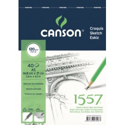 CANSON FCNS51240A5US 1557 RESİM VE ÇİZİM BLOK A5 120GR 40YP