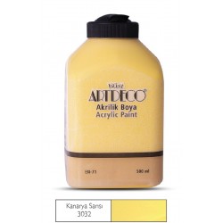 ARTDECO 070L-3032 AKRİLİK BOYA 500ML KANARYA SARISI