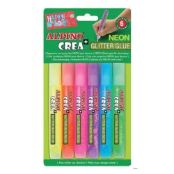 ALPİNO DE-008 CREA GLITTER GLUE 6LI
