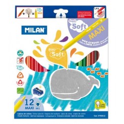MİLAN 0792612 ÜÇGEN MAXİ PASTEL 12 Lİ