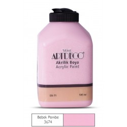 ARTDECO 070L-3674 AKRİLİK BOYA 500ML BEBEK PEMBE