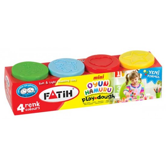 FATİH 50074 MİNİ OYUN HAMURU 4LÜ SET