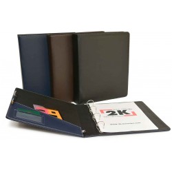 2K-533K S.DERİ 4CM 4 HALKALI KLASÖR KAHVE