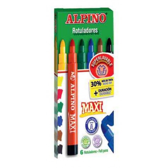 ALPİNO AR-05 MAXİ KEÇELİ KALEM 6LI