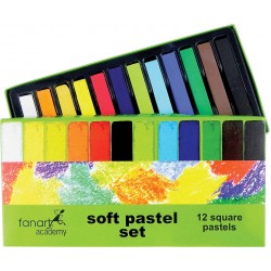 FANART 4000.S12 ACADEMY TOZ PASTEL 12Lİ