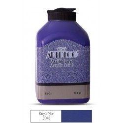 ARTDECO 070L-3048 AKRİLİK BOYA 500ML KOYU MOR