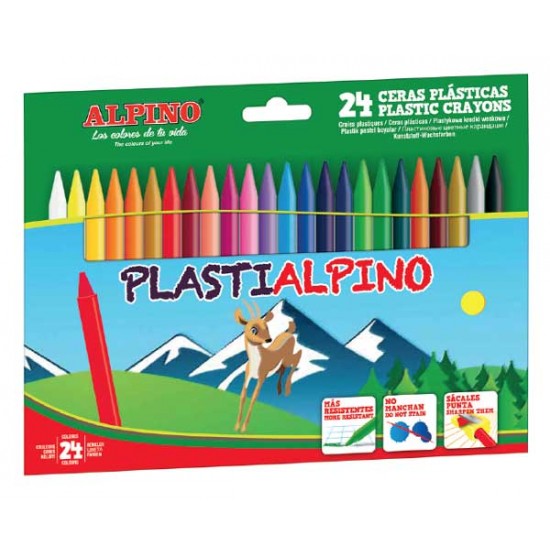 ALPİNO PA-0024 PLASTIDACS 24 LÜ MUM BOYA