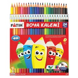FATİH 33225 KURU BOYA 24 RENK TAM BOY