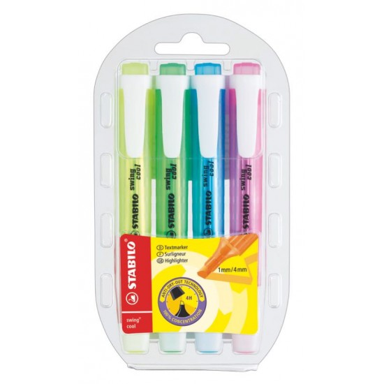 STABİLO SWİNG COOL FOSFORLU KALEM 4LÜ SET 275-4