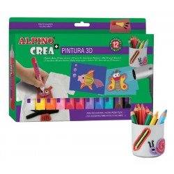 ALPİNO DH-005 CREA PINTURA 3D BOYA 12Lİ