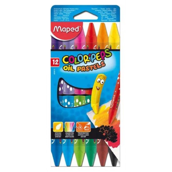 MAPED 864010 COLOR PEPS YAĞLI PASTEL 12Lİ