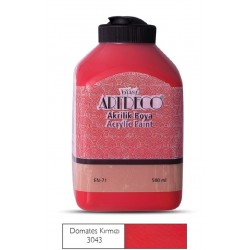 ARTDECO 070L-3043 AKRİLİK BOYA 500ML DOMATES KIRMIZI