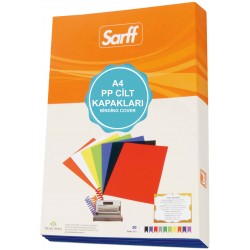 SARFF 15201115 A4 CİLT KAPAĞI 450MİC ŞEFFAF YEŞİL 50Lİ