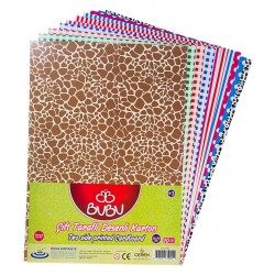 BU-BU FK0002 ÇİFT TARAFLI DESENLİ FON KARTONU 50X70 10LU PK