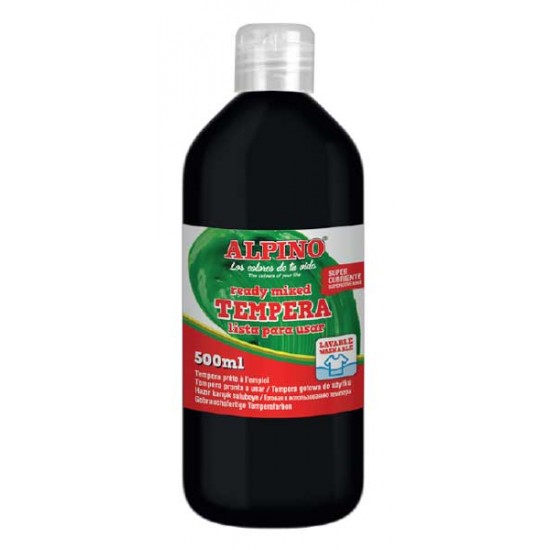 ALPİNO DM-183 TEMPERA SULUBOYA 500ML SİYAH