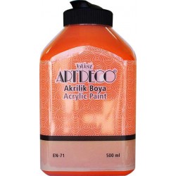 ARTDECO 071L-3722 METALİK AKRİLİK BOYA 500ML GÜMÜŞ