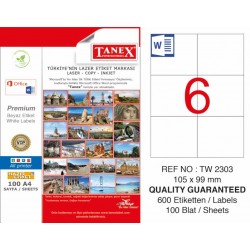 TANEX TW-2303 LAZER ETİKET 105X99MM