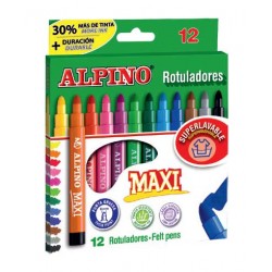 ALPİNO AR-000006 MAXİ KEÇELİ KALEM 12Lİ