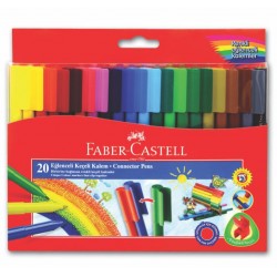 FABER EĞLENCELİ KEÇELİ KALEM 20 RENK 112000