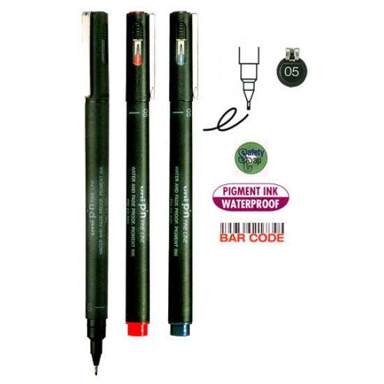 UNİ PİN05-200 FİNE LİNE ÇİZİM KALEMİ SİYAH