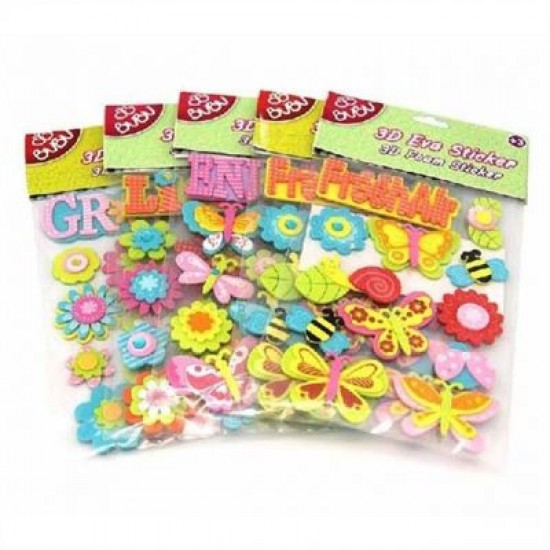 BU-BU 00085 3D EVA STICKER 24LÜ