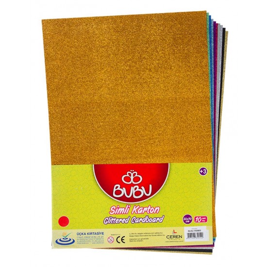 BU-BU FK0003 SİMLİ FON KARTONU 50X70 10LU KARIŞIK