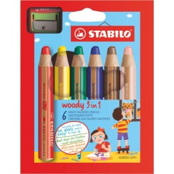 STABİLO WOODY 3 IN 1 6 RENK PAKET 8806-2